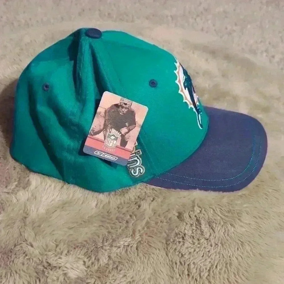 NFL Apparel Reebok Miami Dolphins hat, green and blue, one size - Picture 2 of 9